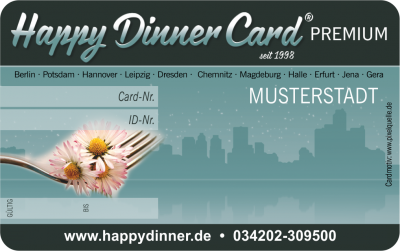 Happy Dinner Card PREMIUM Hannover 2022/2023